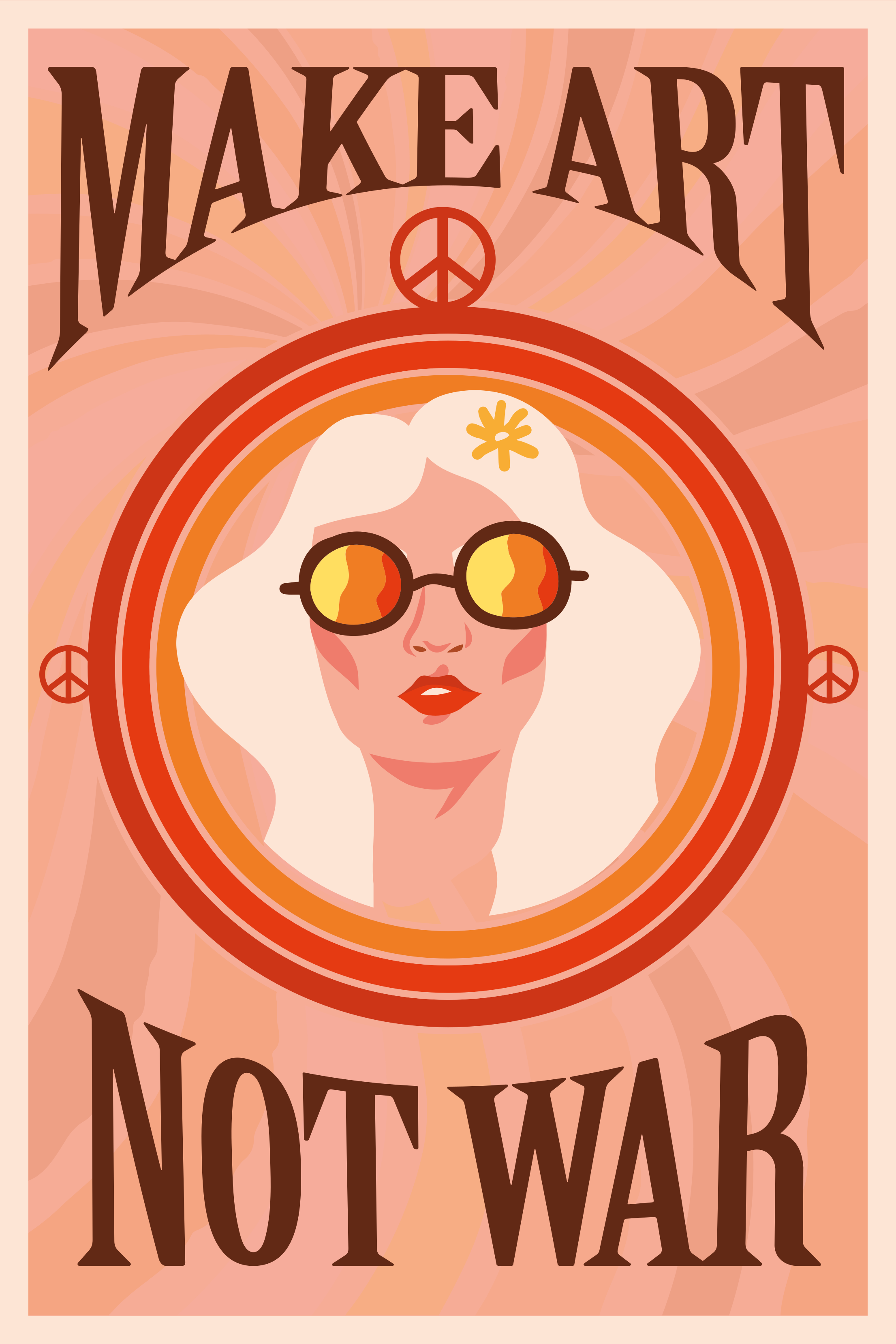 Poster zitat kunst statt krieg - TenStickers