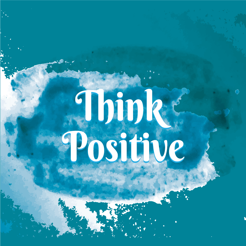 Poster zitat denke positiv - TenStickers