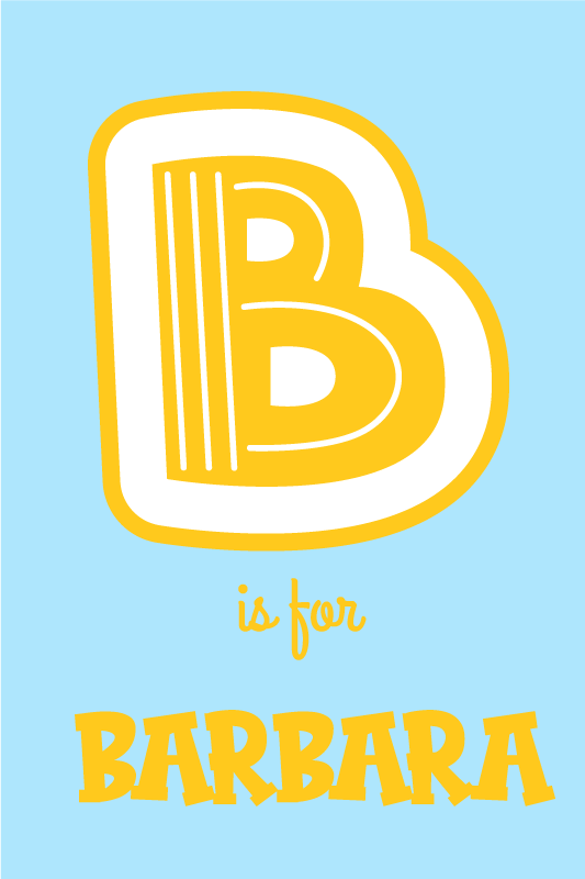 Jugendzimmer poster mit alphabetischer personalisierung - TenStickers