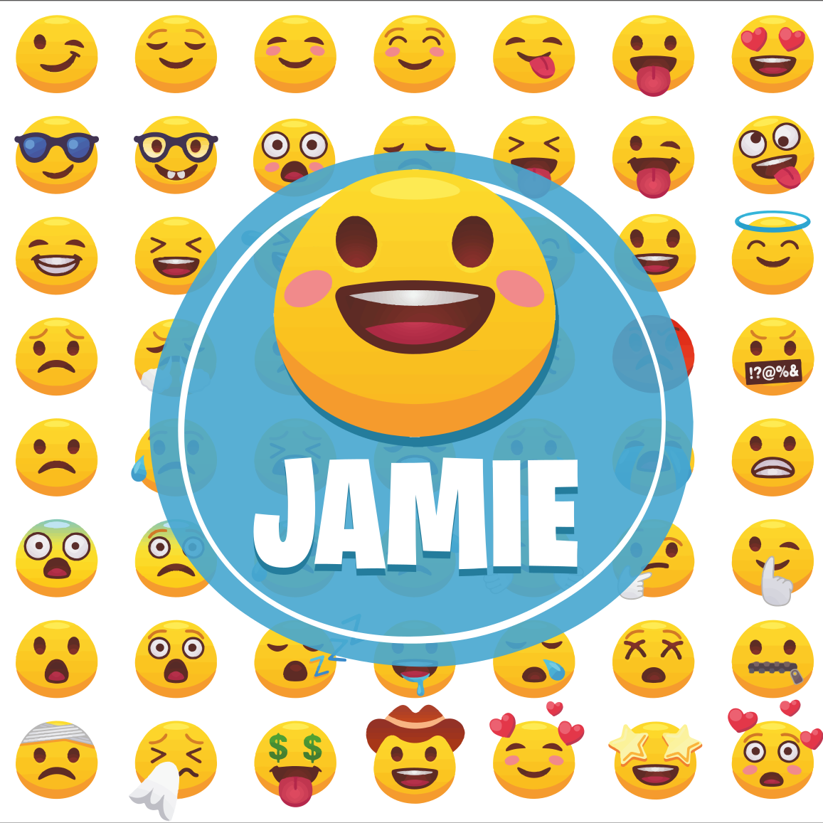 Jugendzimmer poster emoji ausdrucks kollektion - TenStickers