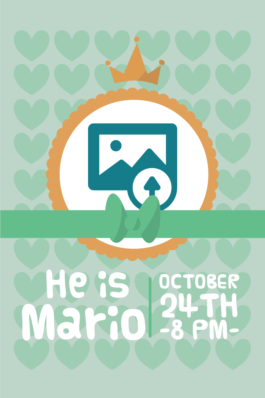 Personalisierte poster er ist mario - TenStickers