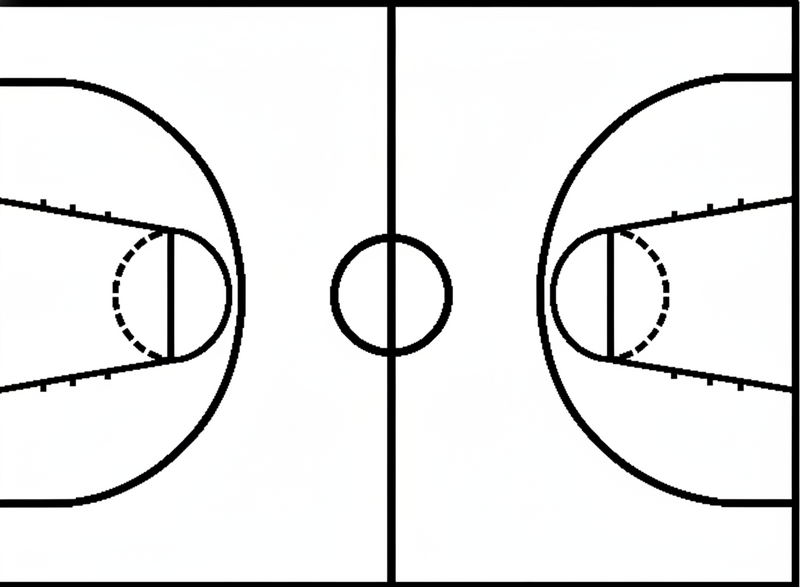 Poster basketball vinyle dekoration basketballplatz - TenStickers