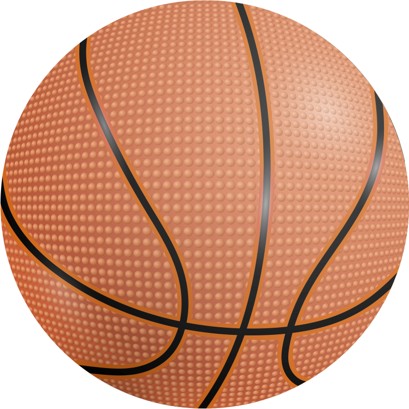 Poster basketball vinylteppich basketballball - TenStickers