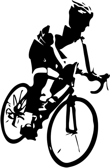 Poster kreise vinilo für mountainbike-fahrer - TenStickers