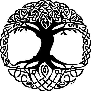 Poster baum celta wandtattoo aus vinyl - TenStickers