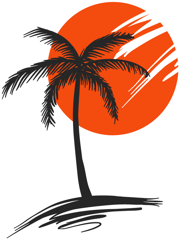 Poster baum wandtattoo palme - TenStickers