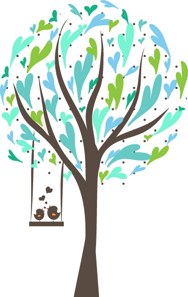 Poster baum mit schwingen vögel wandtattoo - TenStickers