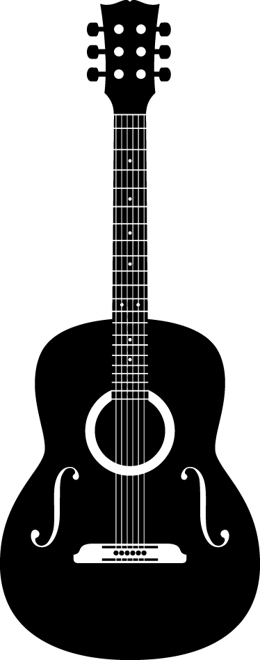 Musik poster dekorative akustikgitarre - TenStickers