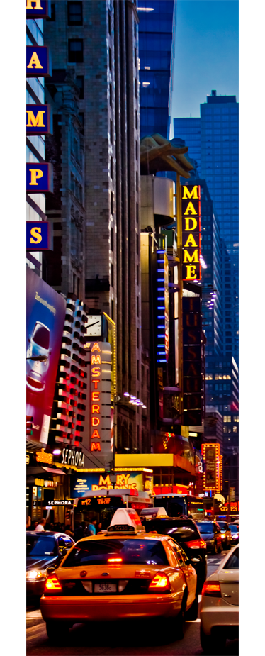 Poster landschaft kühlschrankfolie times square - TenStickers