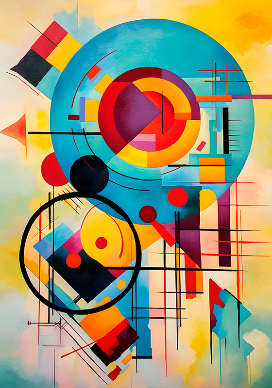 Poster abstrakt im abstrakten expressionismus - TenStickers