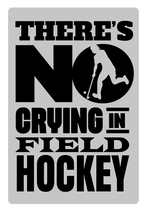 Poster zitat kein weinen beim hockey - TenStickers