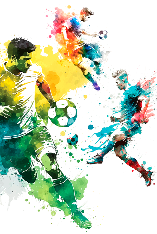 Poster fußball sport in aktion - TenStickers