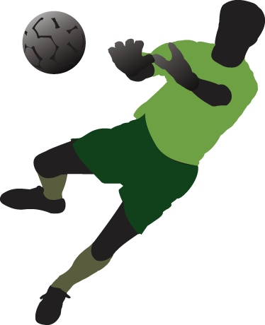 Poster fußball torwart vinyl für kinder - TenStickers