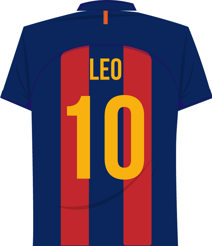 Poster fußball messi wandaufkleber - TenStickers