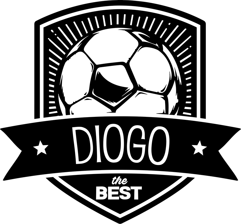 Poster fußball personalisiertes fußballwappen - TenStickers