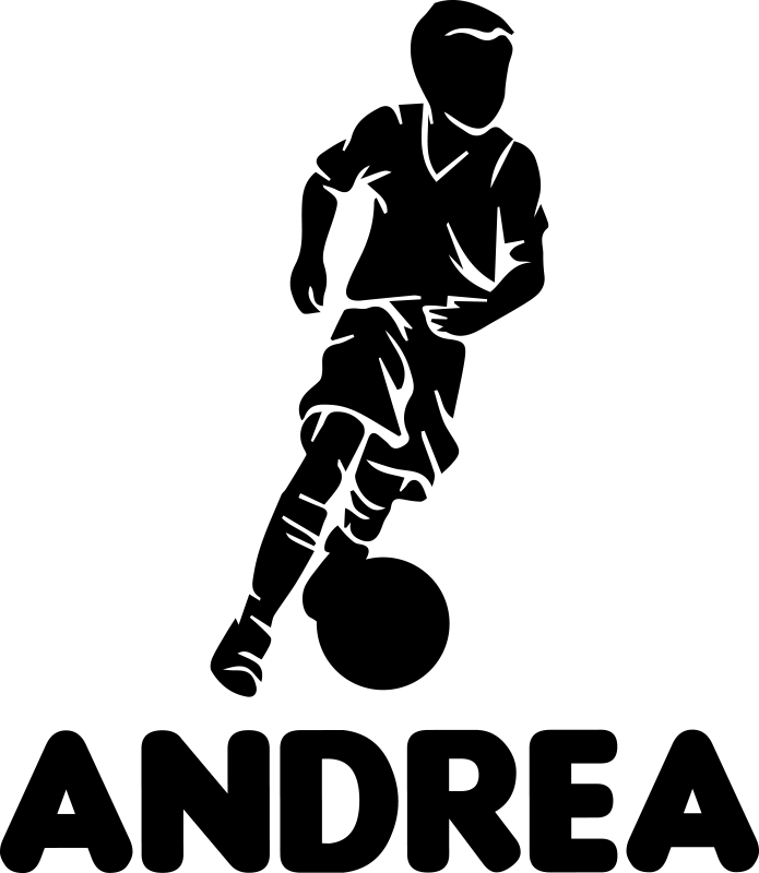 Poster fußball junge spieler - TenStickers