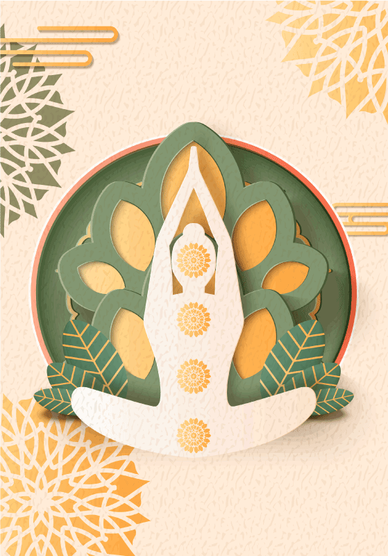Zen poster namaste yoga kunstwerk für dein zuhause - TenStickers
