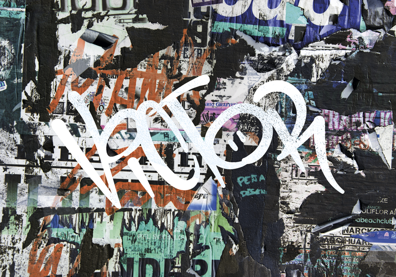 Poster Graffiti mit Namen - TenStickers