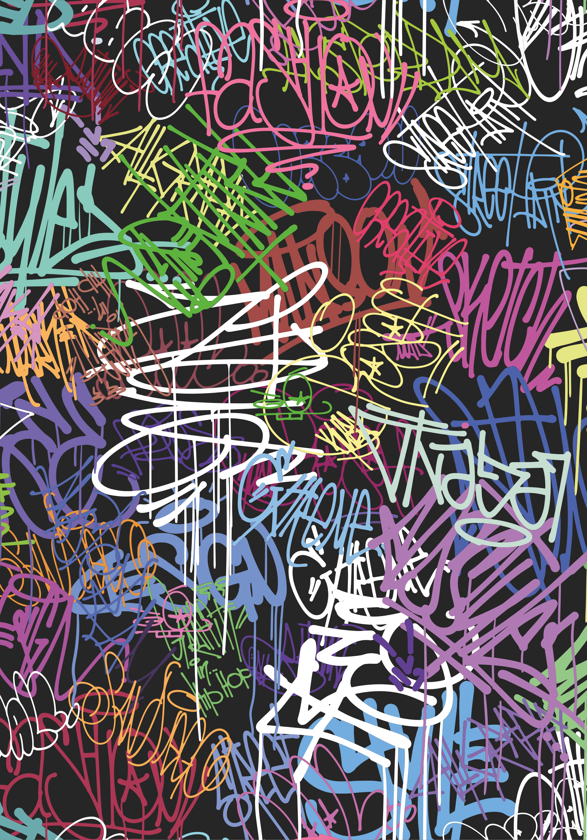 Poster Straßenkunst Zeichnungen - TenStickers