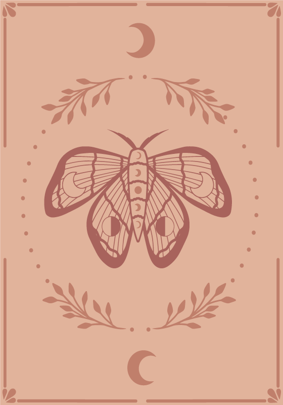 Poster Tiere Boho Schmetterling - TenStickers
