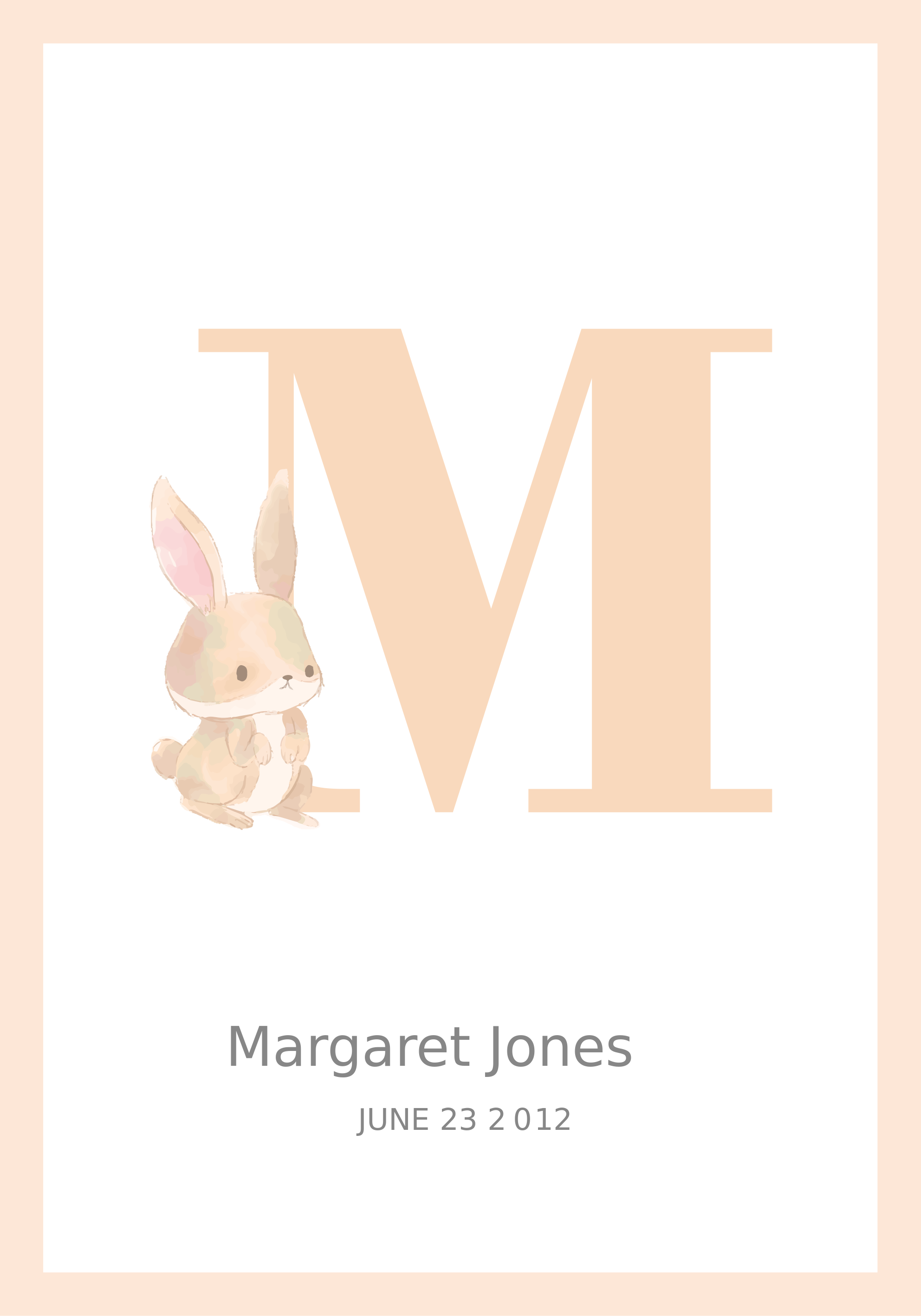 Personalisierte Poster Initialen - TenStickers