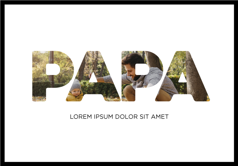 Poster Wohnzimmer papa mein Held - TenStickers