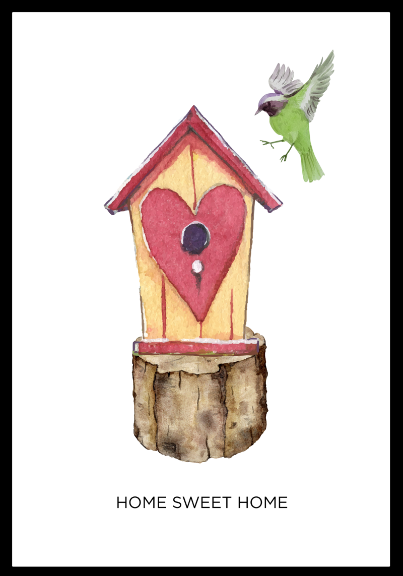 Poster dekorativ Home Sweet Home - TenStickers