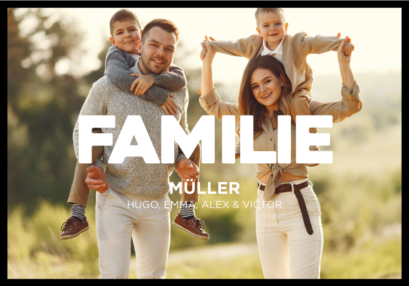 Poster personnalisieren das Familienfoto - TenStickers