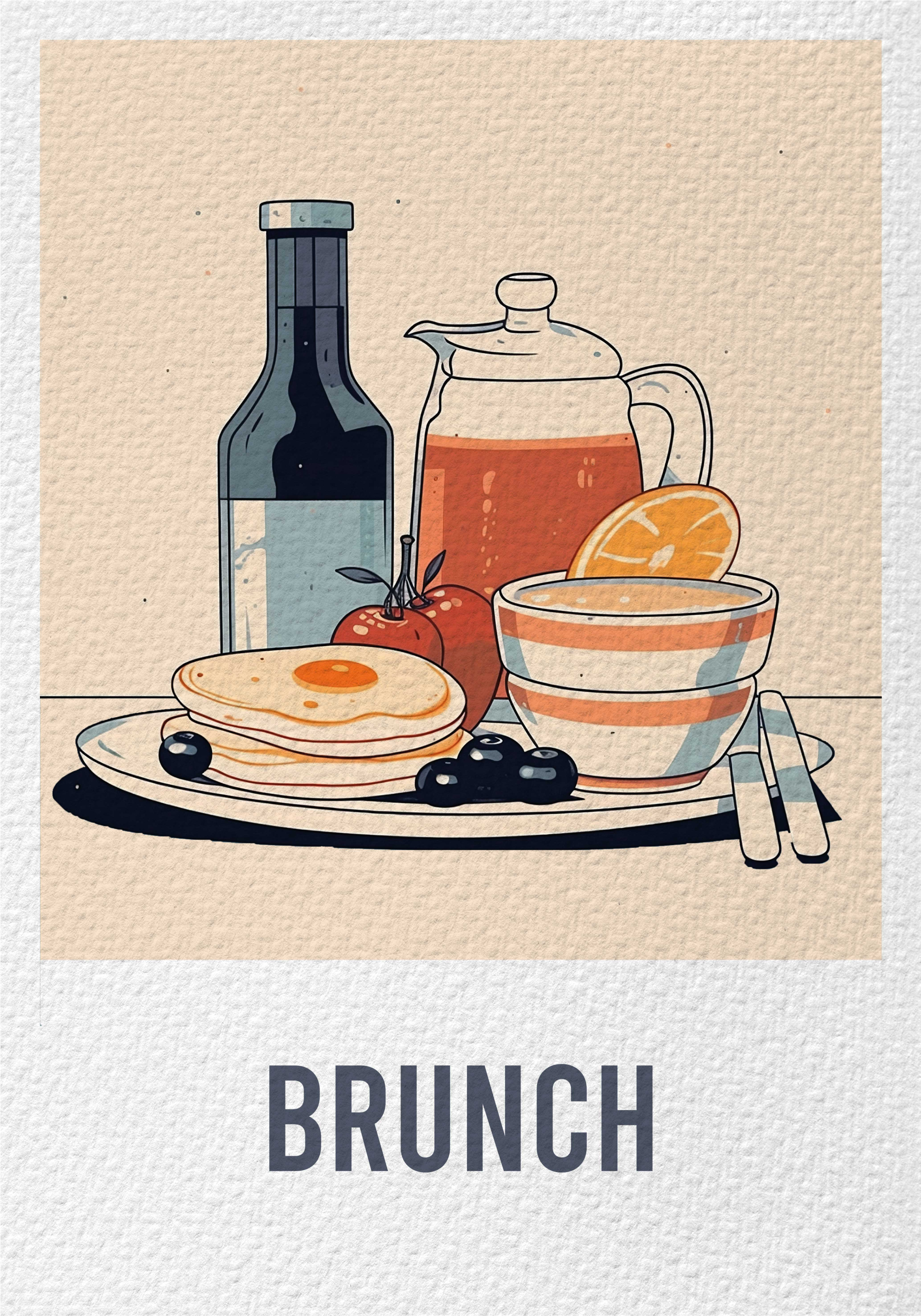 Poster Brunch Time Design - TenStickers