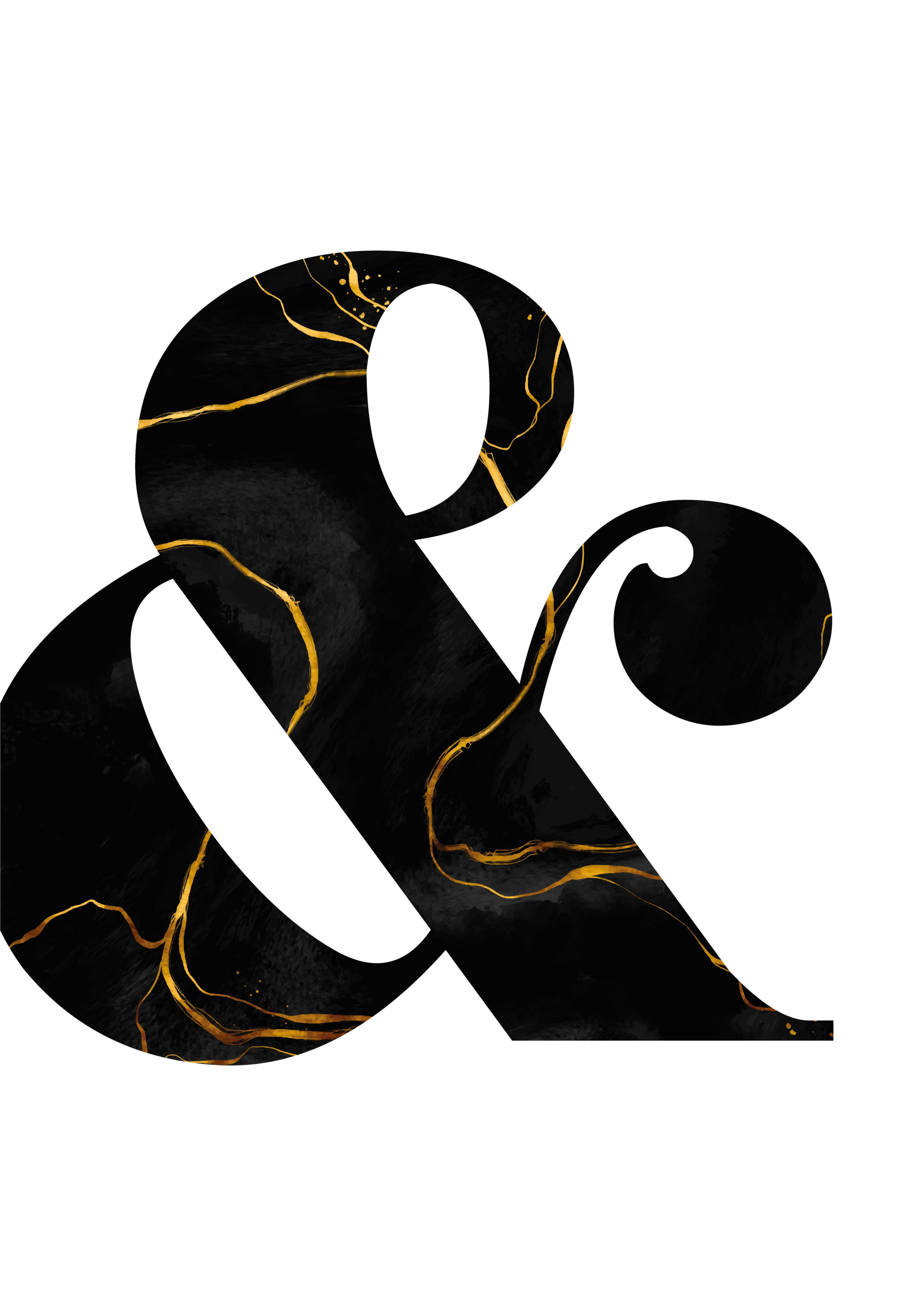 Poster schwarzes Marmor Design & - TenStickers