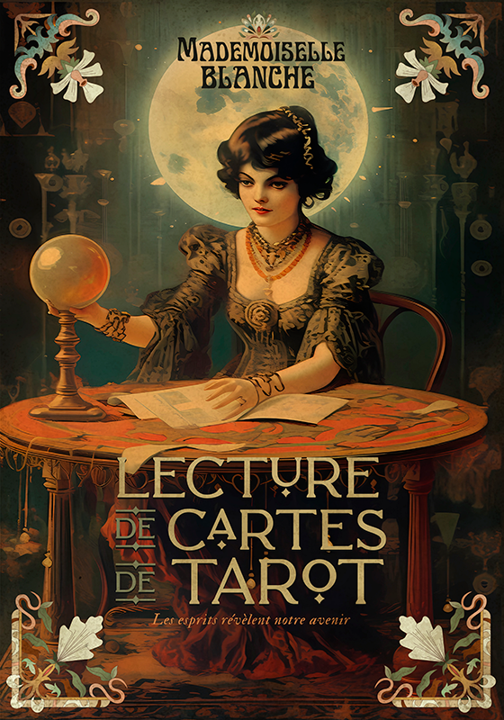 Vintage Poster tarot-Lesungen - TenStickers