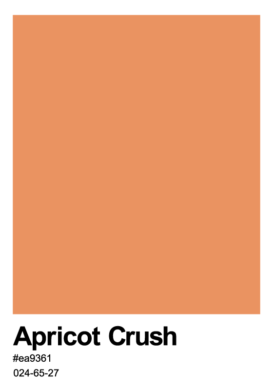 Poster aprikosencrush einfarbig - TenStickers