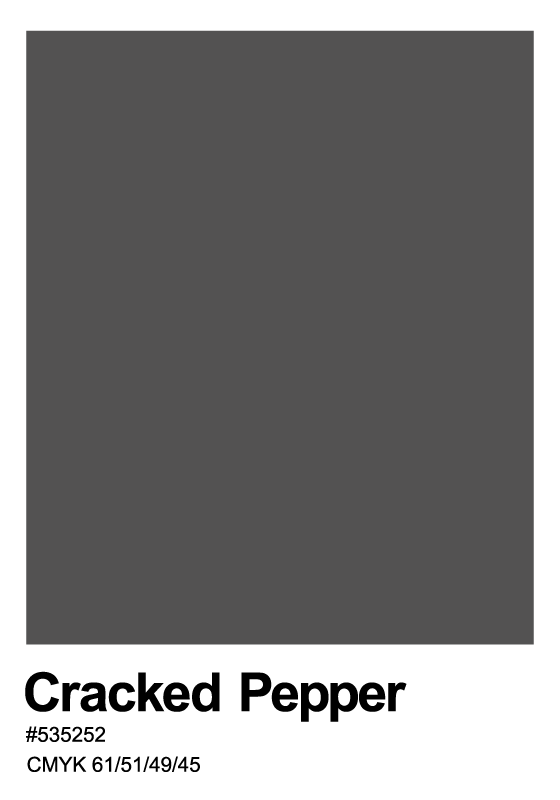 Poster einfarbig cracked pepper - TenStickers