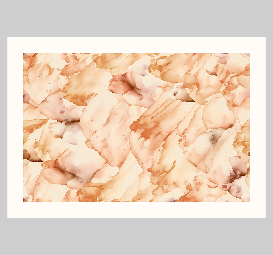 Poster abstrakt aquarell mit weißen Rahmen - TenStickers