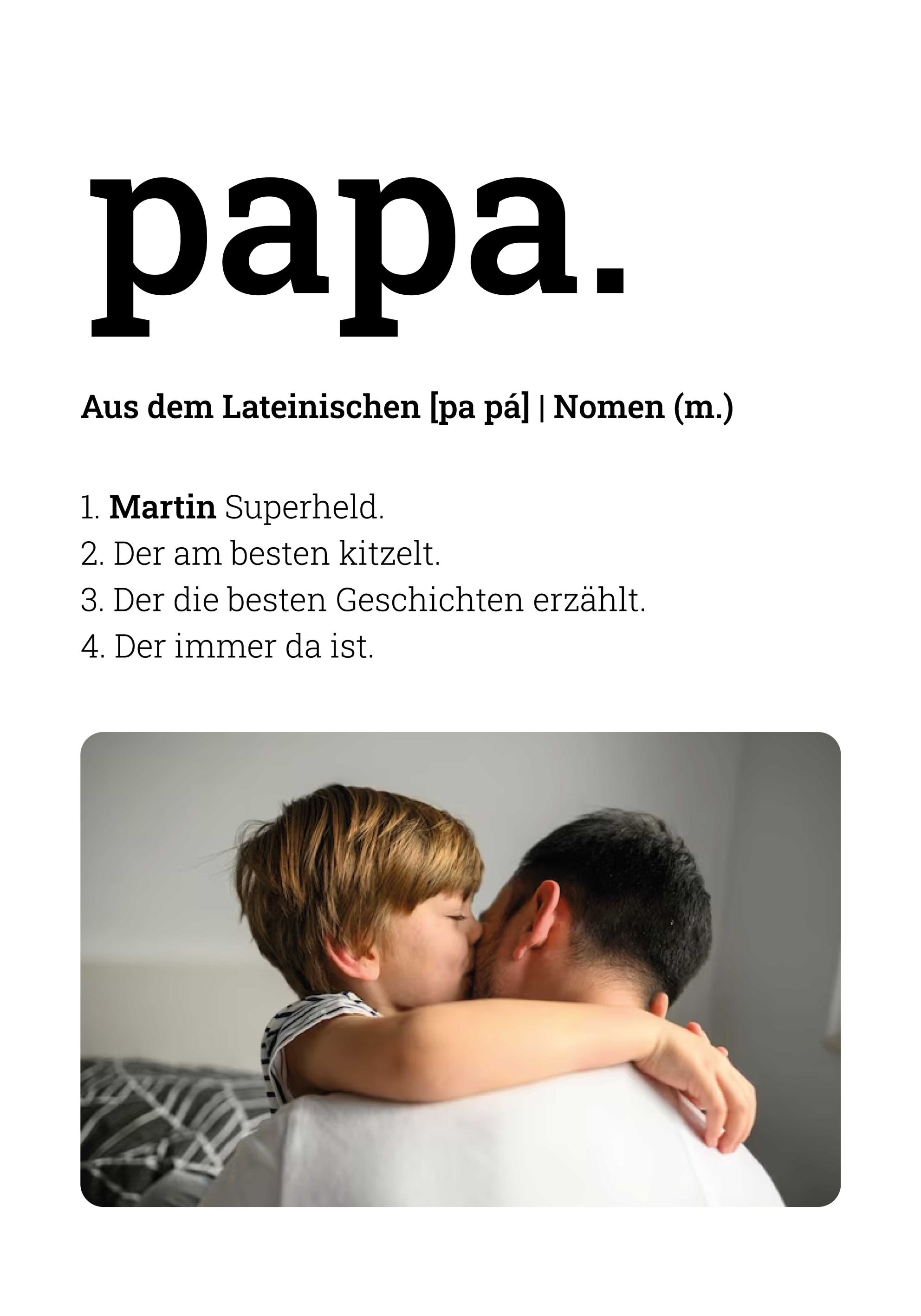 Poster Wohnzimmer Vater Definition - TenStickers