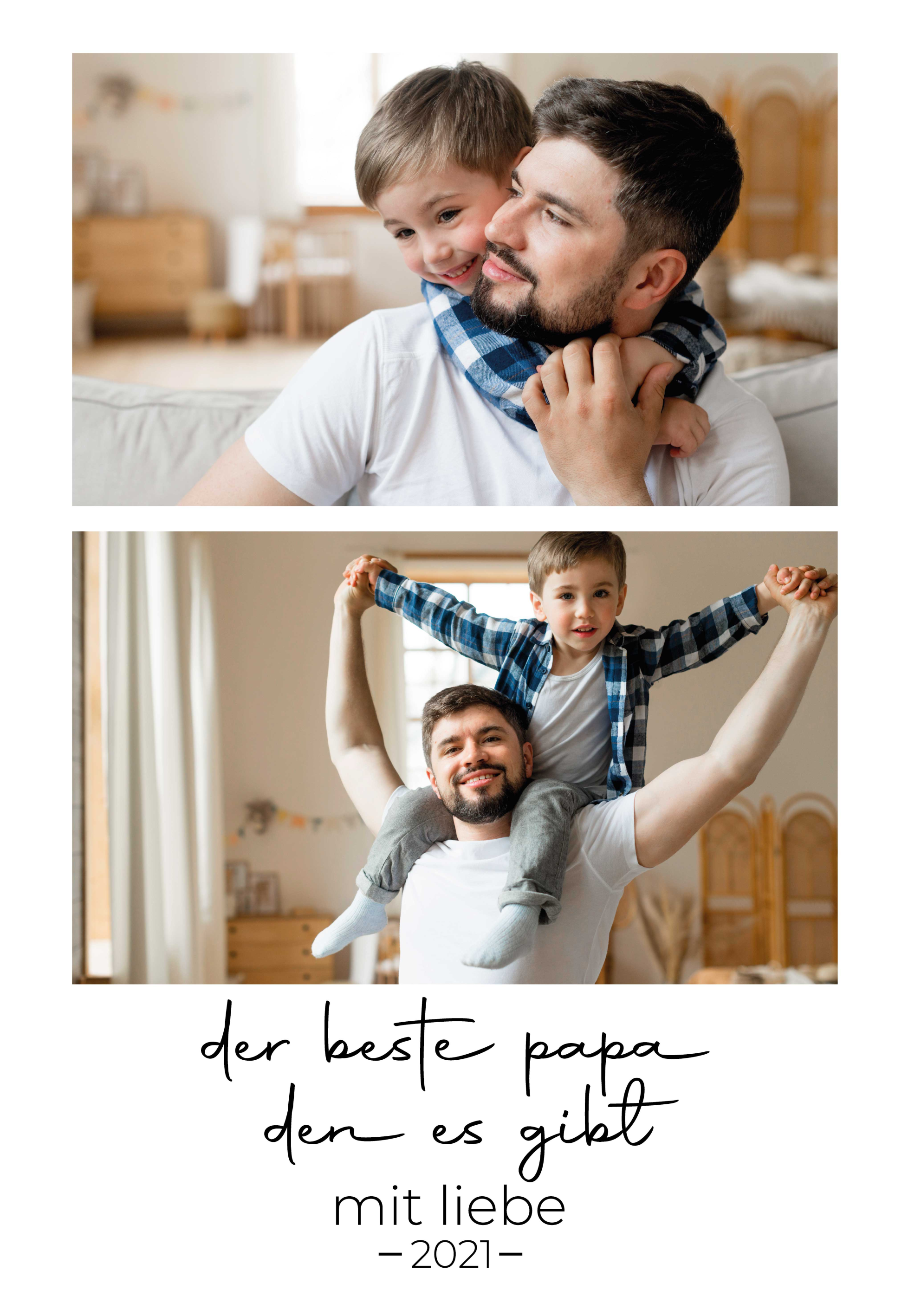 Poster Wohnzimmer Bester Vater den es gibt - TenStickers