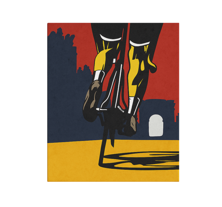 Leinwandbild Sport halt die klappe, beine - TenStickers