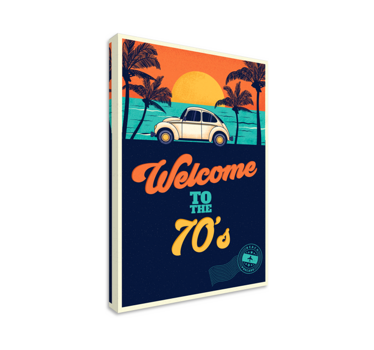 Wandbilder Vintage retro-strandplakat - TenStickers