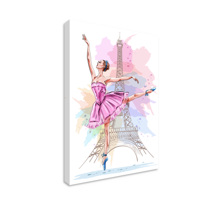 Wandbild Ballerina Bailarinas con estrellas - TenStickers