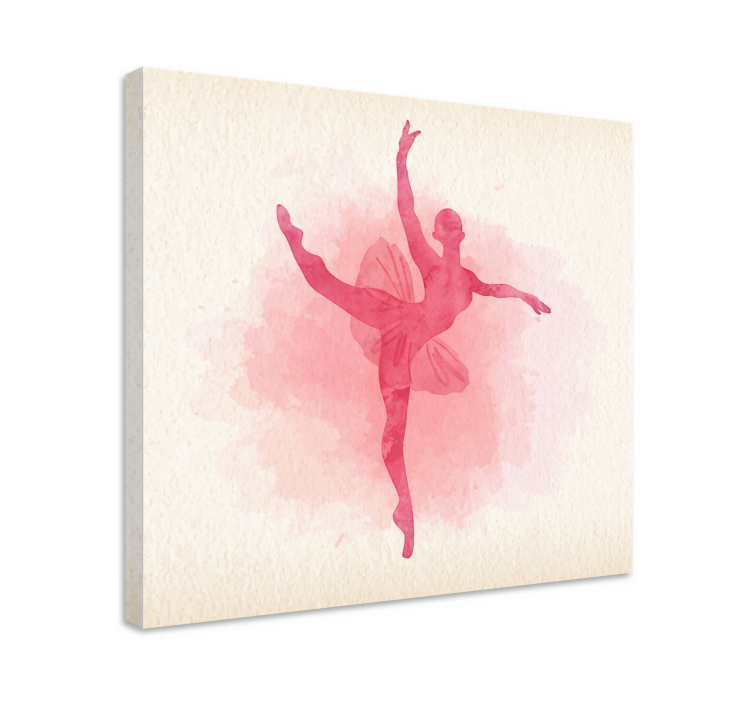 Wandbild ballerina anmutige ballerina pose - TenStickers