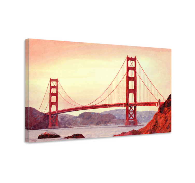 Kunst auf Leinwand Arte golden gate de san francisco - TenStickers