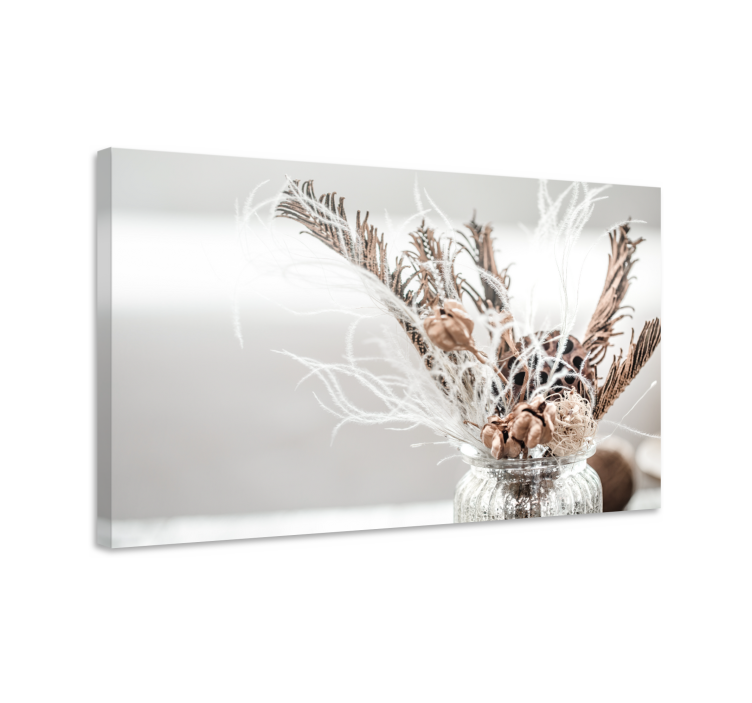 Leinwandbild trockenblumenarrangement - TenStickers