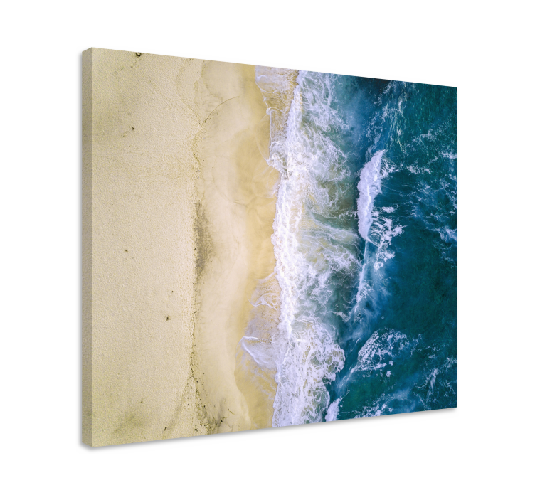 Leinwandbild meer wellen der ruhe - TenStickers