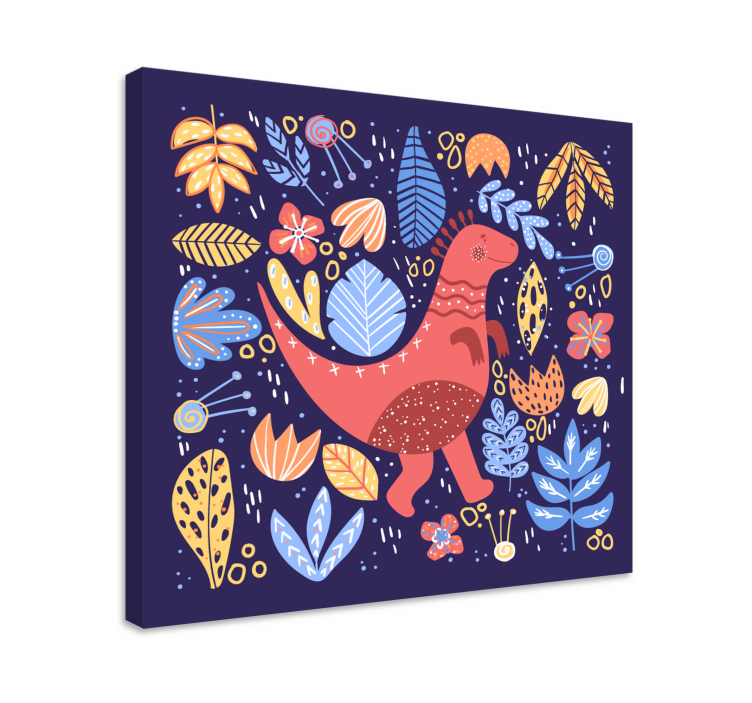 Dinosaurier wandbild verspielte dinosaurierillustration - TenStickers