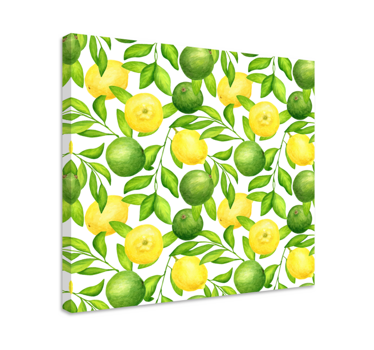Leinwandbild Obst Zitronen und limetten - TenStickers