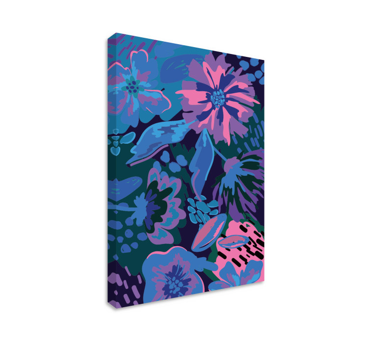 Leinwandbild florales abstract design - TenStickers