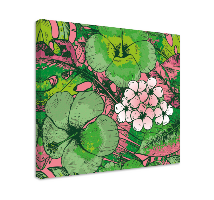 Leinwandbild botanisches blumenarrangement - TenStickers