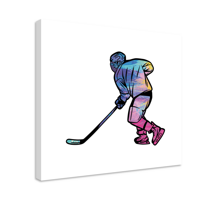 Leinwandbild sport eishockey spieler aktion - TenStickers