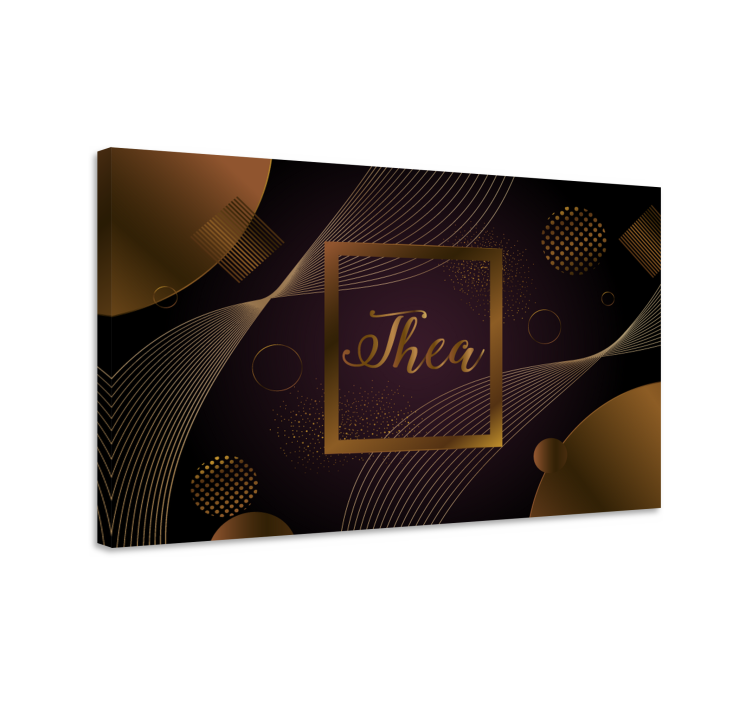 Leinwandbild elegantes kreisdesign - TenStickers