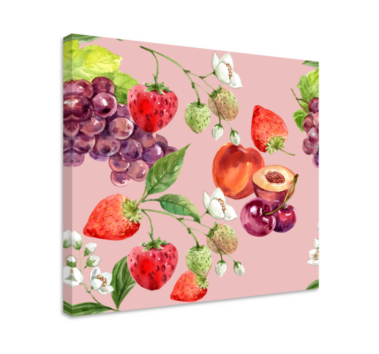 Leinwandbild obst frisches obst arrangement - TenStickers
